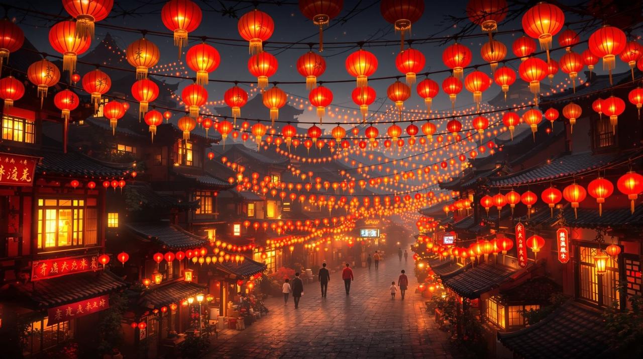 灯火万家