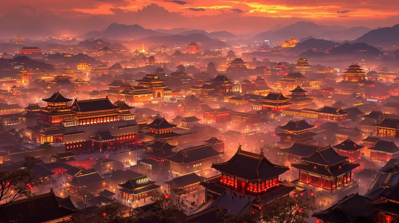 长安灯影