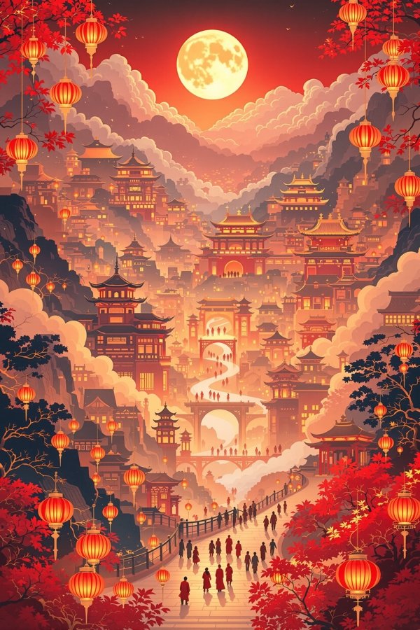 长安灯影